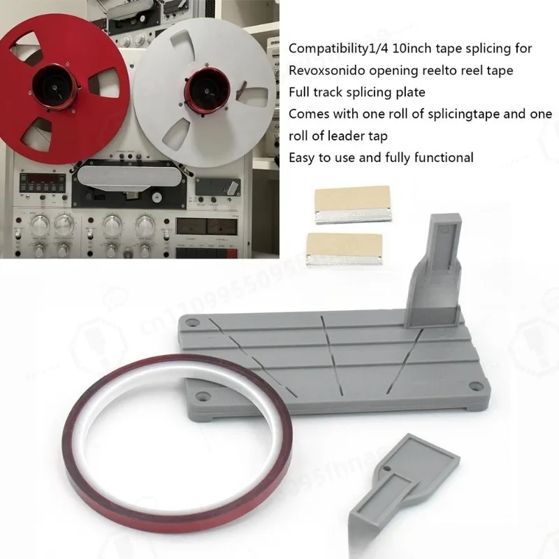 1/4 Inch Audio Tape Splicing Kit Splicer Block Tape Connector Accessory For Open Reel Tape Recorder Editing Repair
1/4 Inch Audio Tape Splicing Kit Splicer Block Tape Connector Accessory For Open Reel Tape Recorder Editing Repair