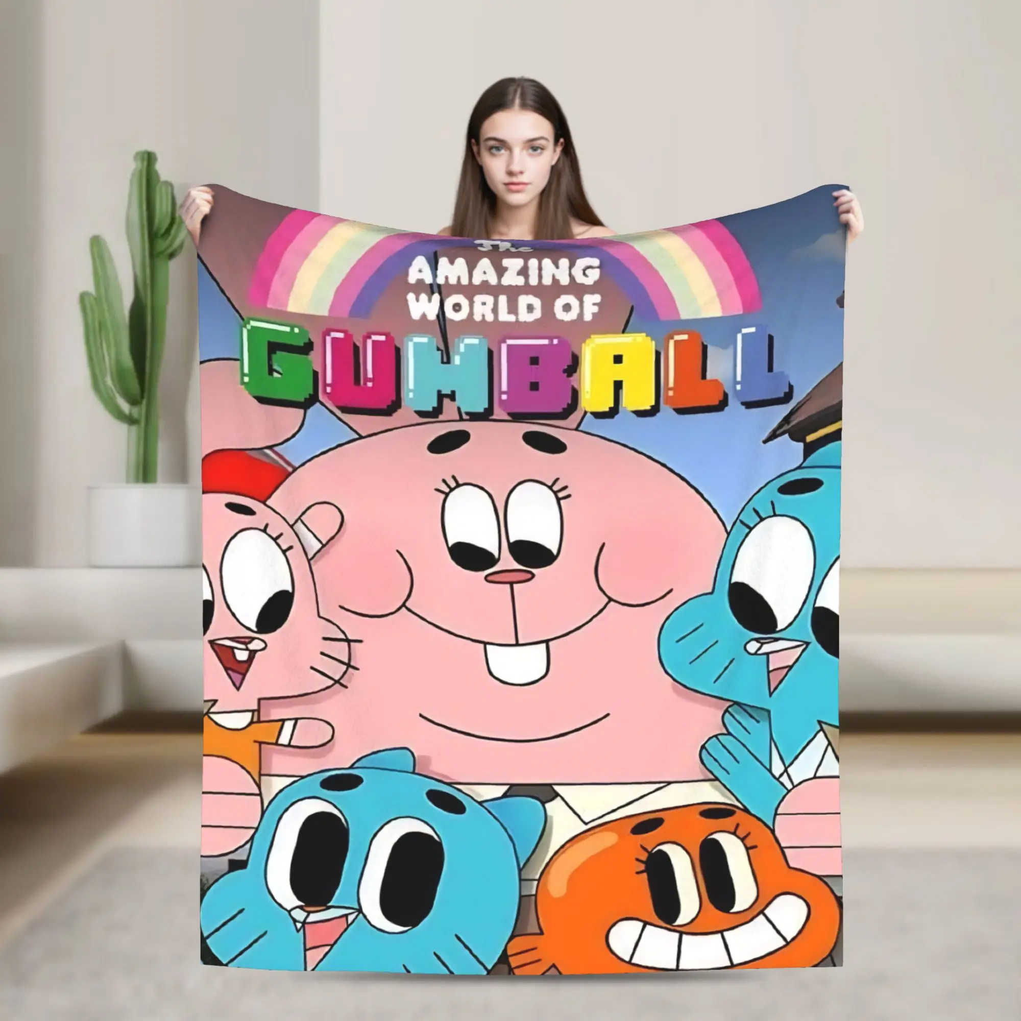 The Wonderfully Weird World of Gumball Blanket Quality Super Throw Blanket Winter Airplane Travel Outdoor Aesthetic Bedspread
The Wonderfully Weird World of Gumball Blanket Quality Super Throw Blanket Winter Airplane Travel Outdoor Aesthetic Bedspread