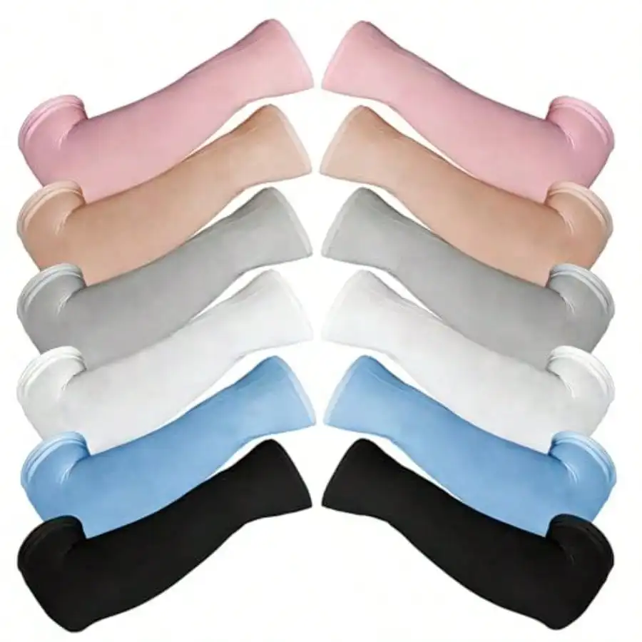 6 Pairs UV Tection Arm Sleeves For Men Women Cooling Tattoo Cover Up Sun Comprion Sleeve Breathable Multicolor
6 Pairs UV Tection Arm Sleeves For Men Women Cooling Tattoo Cover Up Sun Comprion Sleeve Breathable Multicolor