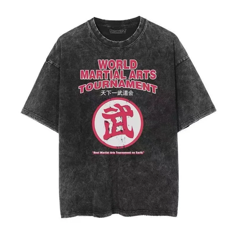 Dragon Ball Animation World's First Martial Arts Club Washed T-Shirt Summer New Men's and Women's Large Size Loose Casual Top
Dragon Ball Animation World's First Martial Arts Club Washed T-Shirt Summer New Men's and Women's Large Size Loose Casual Top