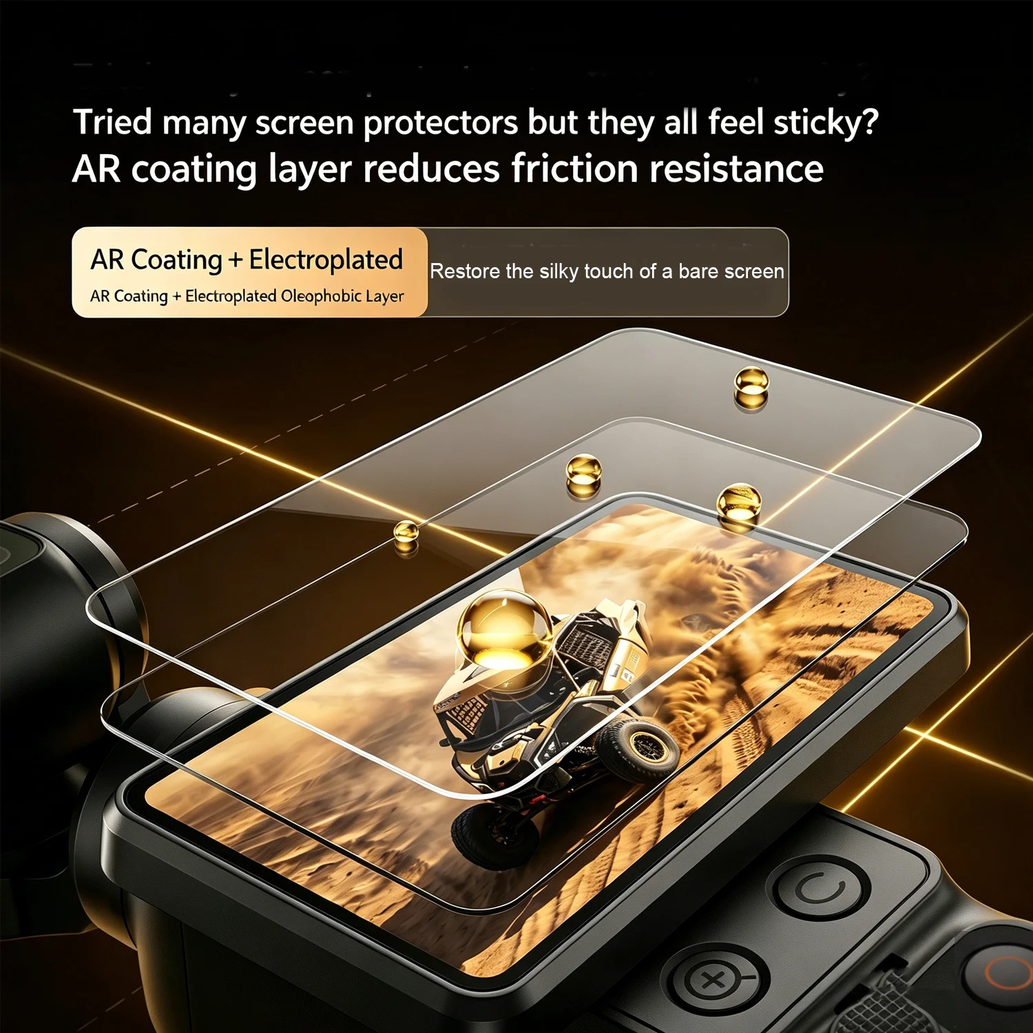 AR Anti Glare Screen Protector+Lens Film for DJI Pocket 4 Scratch Resistant Smooth Touch HD Tempered Glass
AR Anti Glare Screen Protector+Lens Film for DJI Pocket 4 Scratch Resistant Smooth Touch HD Tempered Glass