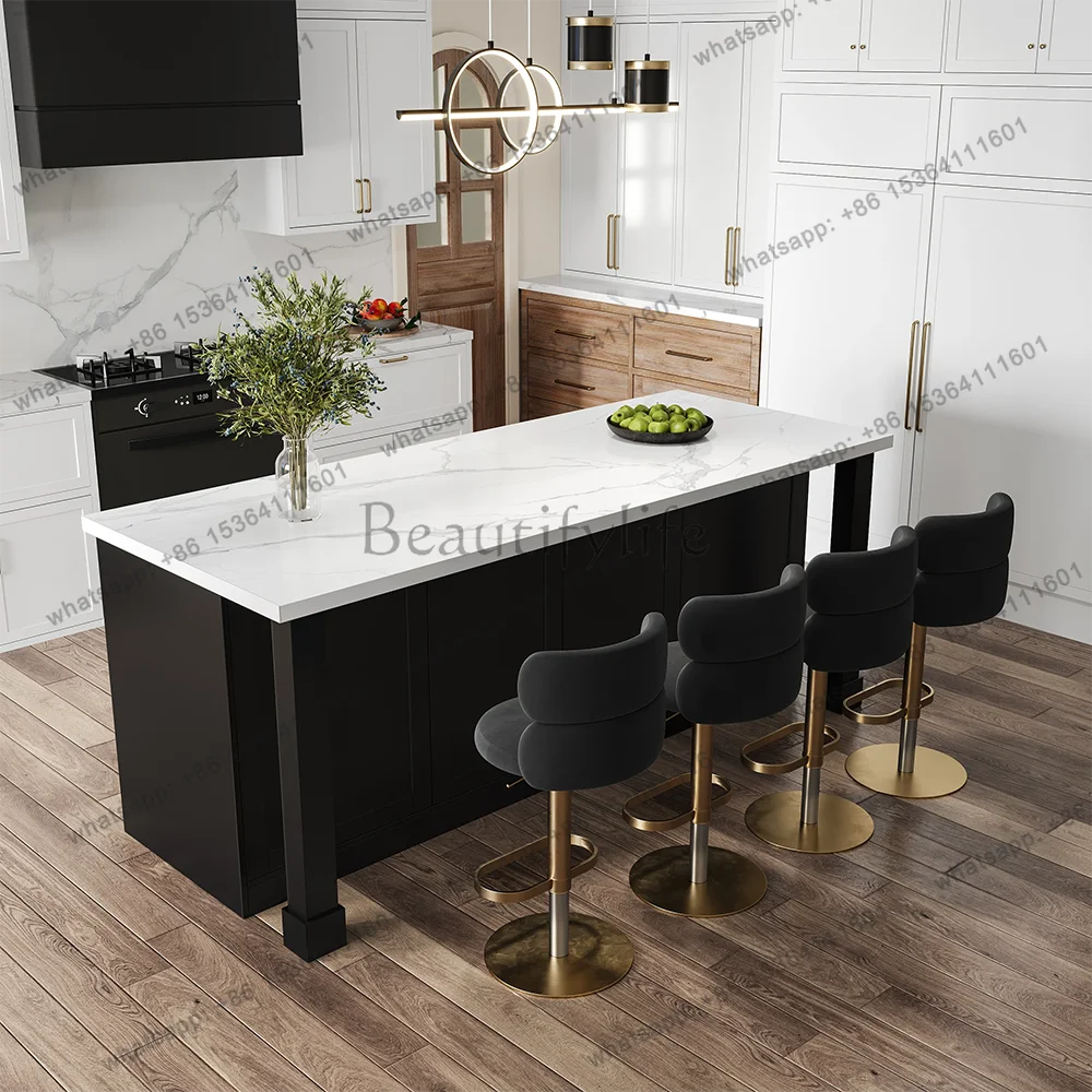 Modern Melamine Board Kitchen lsland White with Wine Storage Dining Table
Modern Melamine Board Kitchen lsland White with Wine Storage Dining Table
