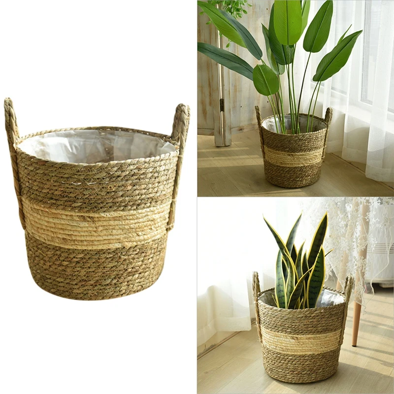 Straw Storage Basket Rattan Floor Flower Pot Crafts Decoration Modern Home Living Room Bedroom Shop Flower Basket
Straw Storage Basket Rattan Floor Flower Pot Crafts Decoration Modern Home Living Room Bedroom Shop Flower Basket