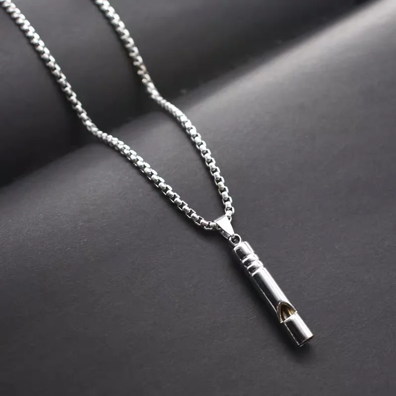 Street Cool Whistle Pendant Necklace Adjustable Chain Hip Hop Fashion Accessories For Men Women Gift
Street Cool Whistle Pendant Necklace Adjustable Chain Hip Hop Fashion Accessories For Men Women Gift