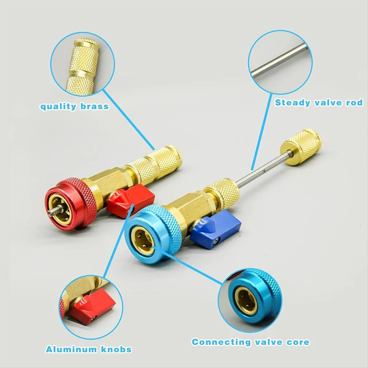 31Pcs R134A Valve Core Quick Remover Installer Tool Set, High Low Pressure AC Valve Core Removal Tool
31Pcs R134A Valve Core Quick Remover Installer Tool Set, High Low Pressure AC Valve Core Removal Tool