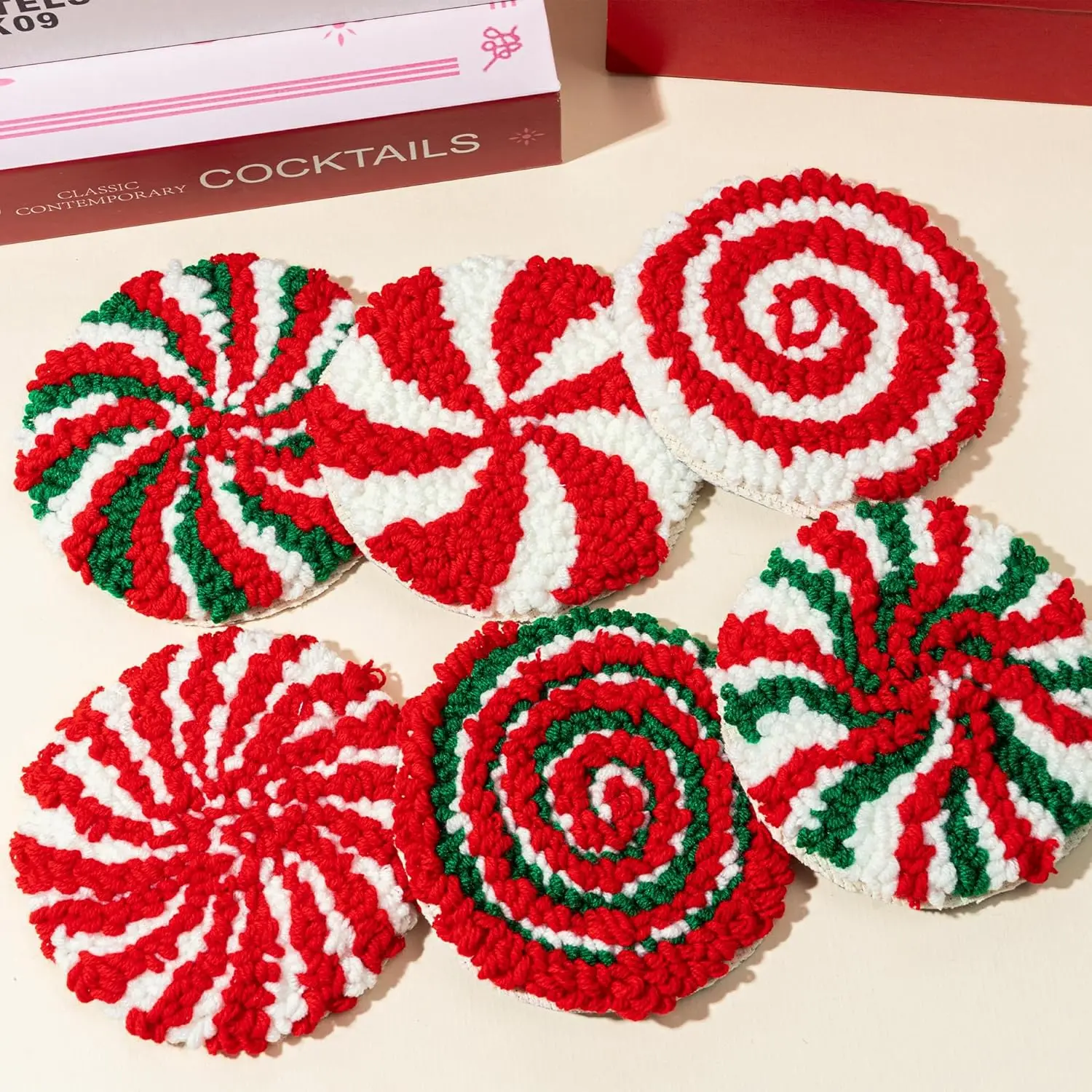 SDOYUNO 6 Pcs Heart Shaped Punch Needle Coaster Kit for Adults Tufting Coaster Art and Crafts Pack Punch Needle Embroidery Kit
SDOYUNO 6 Pcs Heart Shaped Punch Needle Coaster Kit for Adults Tufting Coaster Art and Crafts Pack Punch Needle Embroidery Kit