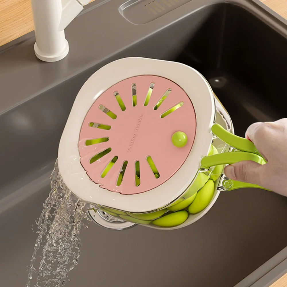 Cute Large Collapsible Colander with Lid 2-in-1 Thickened Drain Basket for Home Multi-Purpose Strainer Washing Fruits&Vegetables
Cute Large Collapsible Colander with Lid 2-in-1 Thickened Drain Basket for Home Multi-Purpose Strainer Washing Fruits&Vegetables