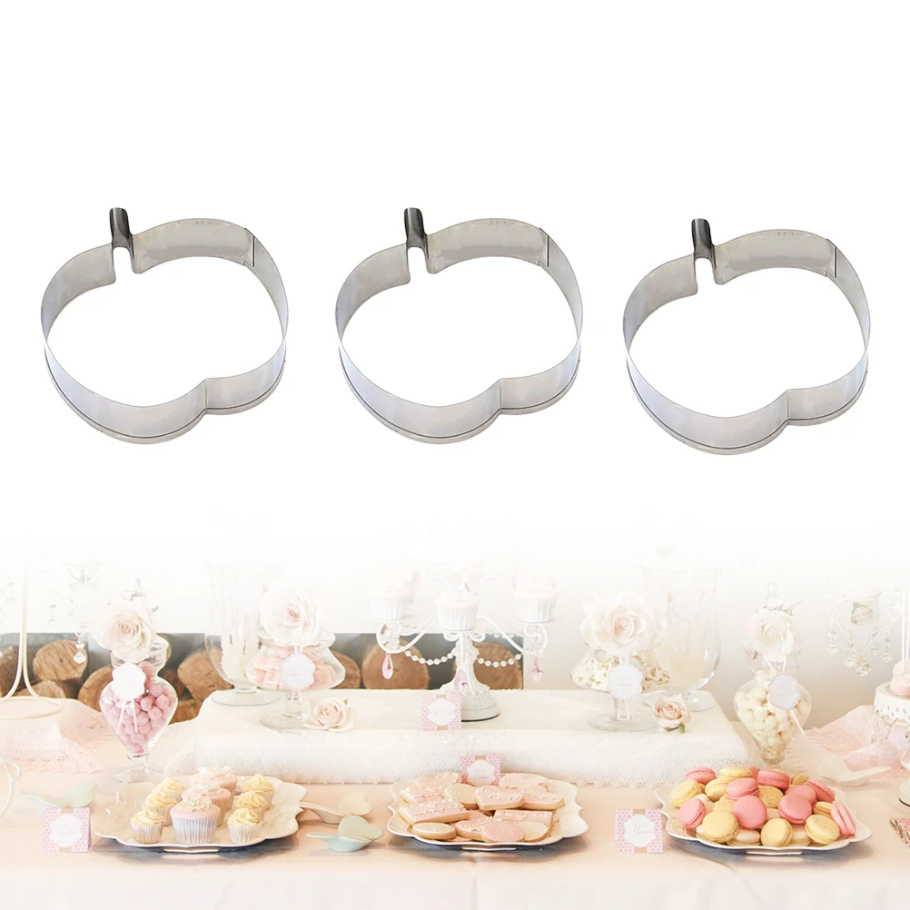 3 Pcs Fondant Mold DIY Baking Molds Biscuit Cake Stainless Steel Silver Dessert
3 Pcs Fondant Mold DIY Baking Molds Biscuit Cake Stainless Steel Silver Dessert