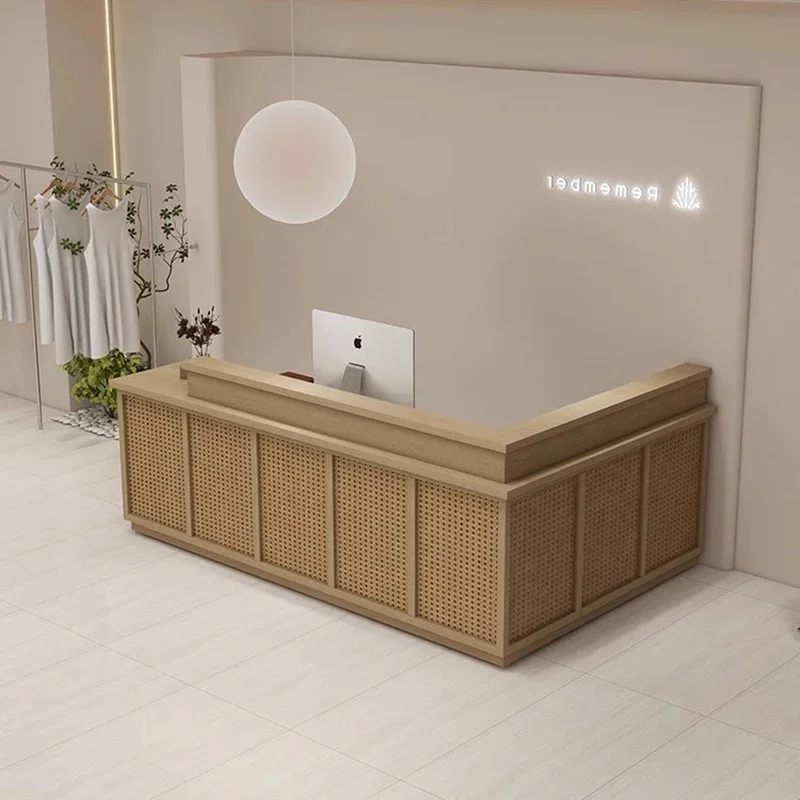 Compact PE Rattan L-Shaped Corner Cash Register Counter Reception Desk Customizable for Beauty Salon Clothing Store FYRD
Compact PE Rattan L-Shaped Corner Cash Register Counter Reception Desk Customizable for Beauty Salon Clothing Store FYRD