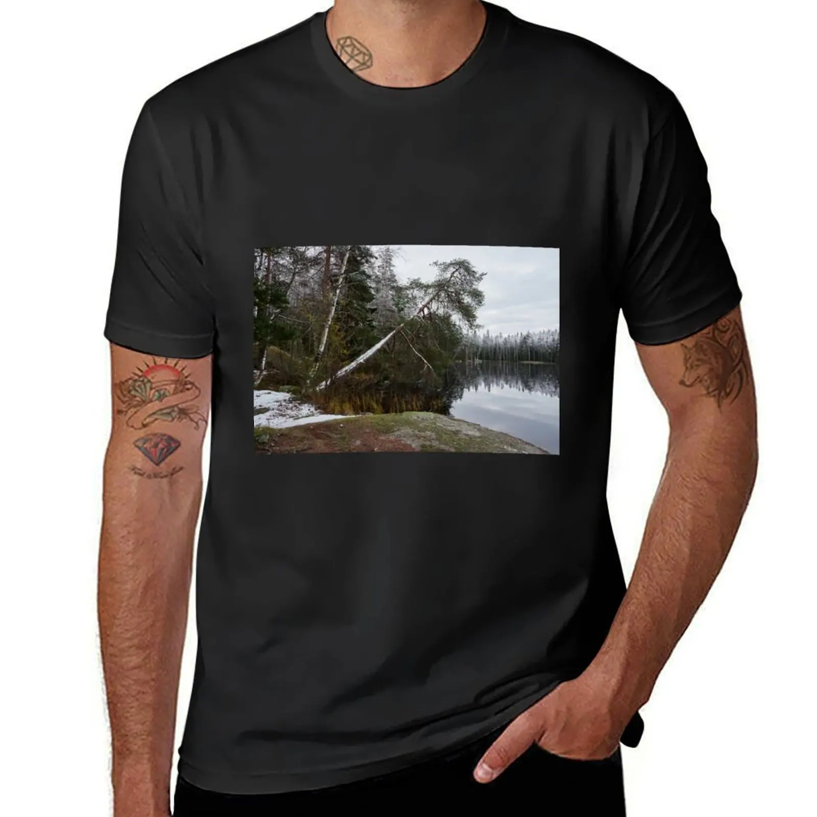 Some day that pine will fall. Alisenjarvi T-shirt boys whites graphics Men's t-shirt
Some day that pine will fall. Alisenjarvi T-shirt boys whites graphics Men's t-shirt