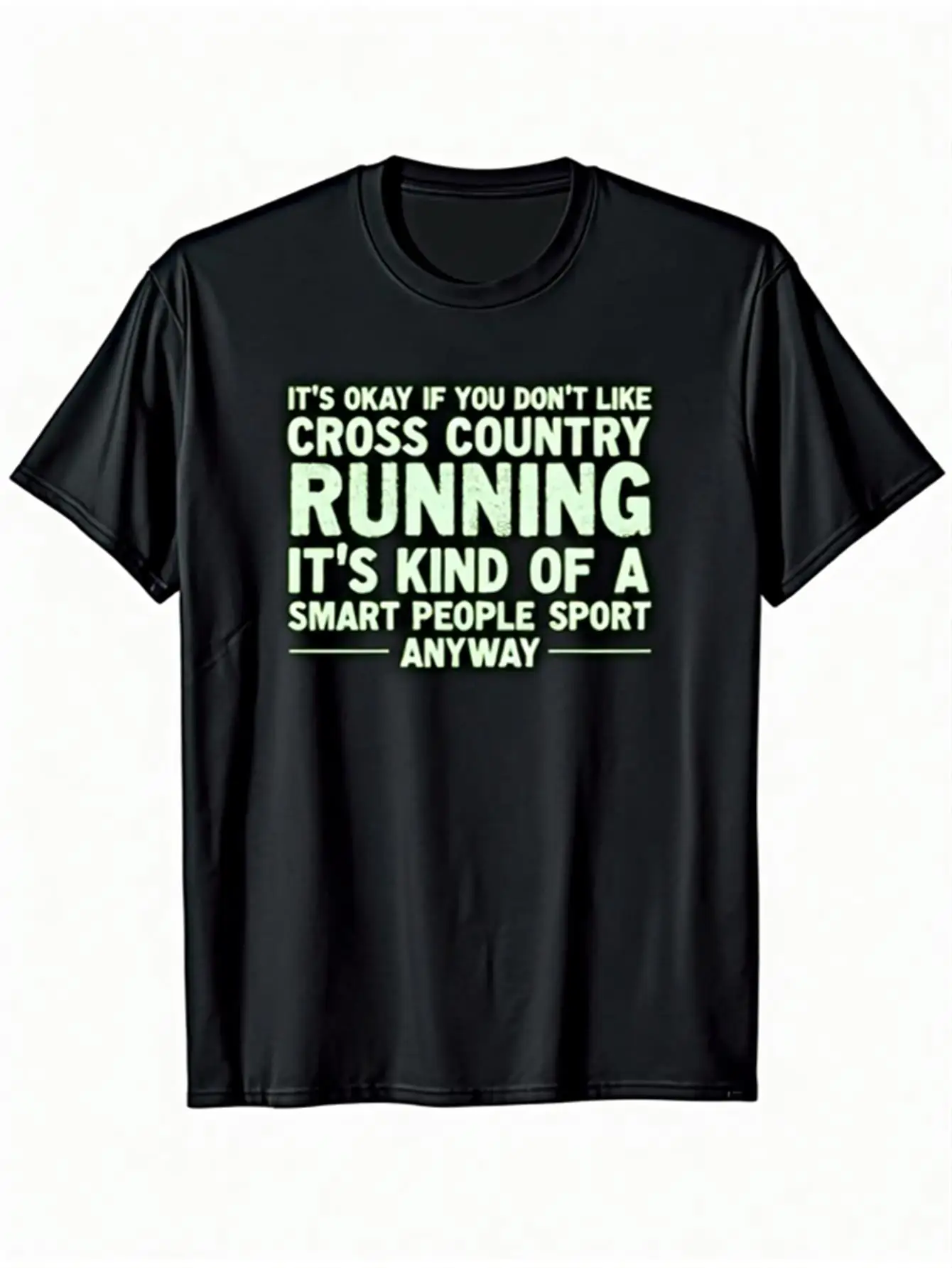 Funny Trail Running T-Shirt with Slogan, 100% Cotton, Unisex, Casual Short-Sleeve, Humorous Marathon Gift Suitable for Runners, Non-Runners, and Smart People, Black with Green Print, All-Season Comfortable Style
Funny Trail Running T-Shirt with Slogan, 100% Cotton, Unisex, Casual Short-Sleeve, Humorous Marathon Gift Suitable for Runners, Non-Runners, and Smart People, Black with Green Print, All-Season Comfortable Style