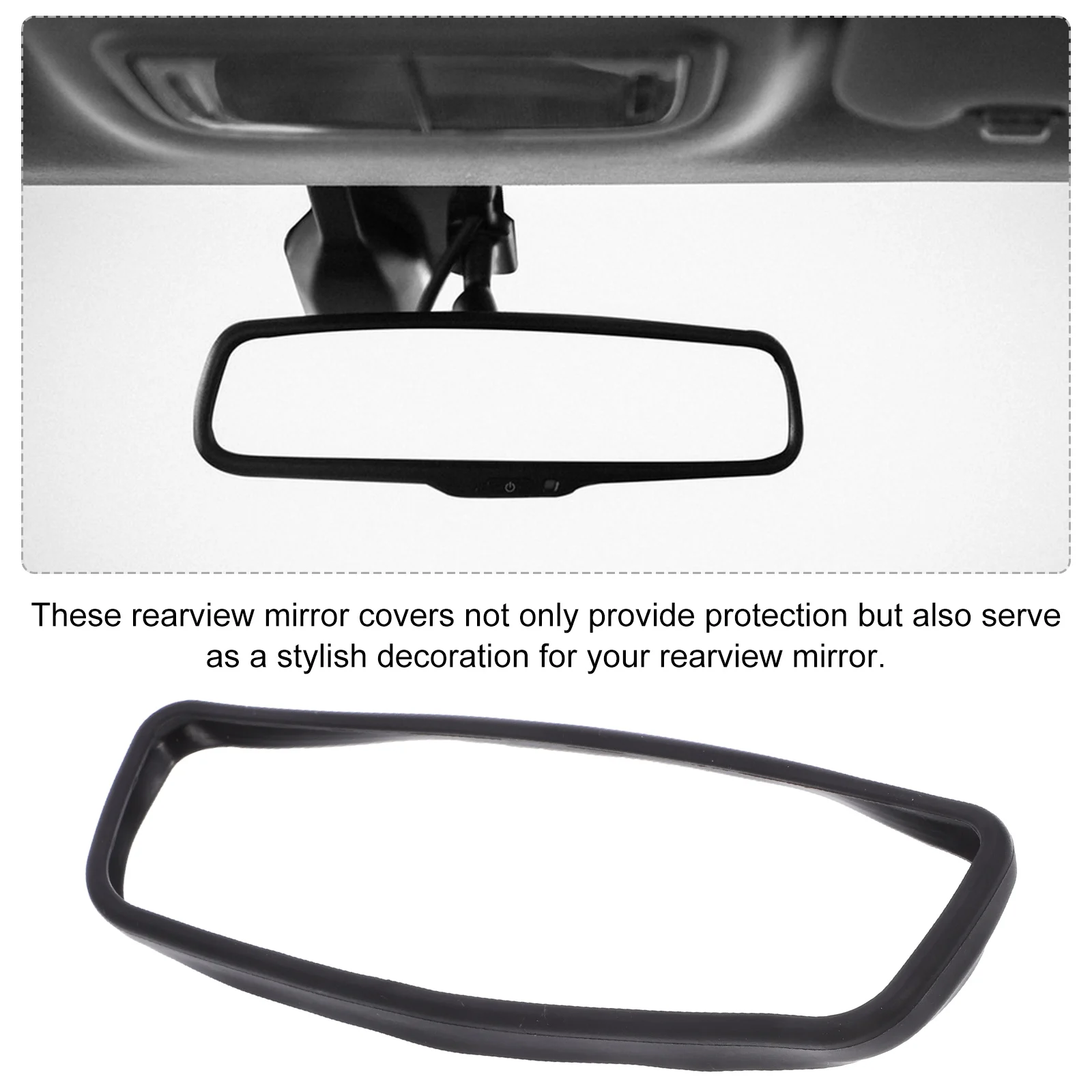Rear View Mirror Protective Cover Silica Gel Black Color Easy Install Remove Practical Decorative Frame Car Accessory Vehicle
Rear View Mirror Protective Cover Silica Gel Black Color Easy Install Remove Practical Decorative Frame Car Accessory Vehicle