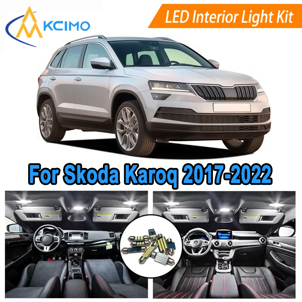 6000K Cool LED Bulbs Kit For Skoda Karoq (2017-2022) LED Interior Dome Map Door Light Set Replacement Easy Plug & Play
6000K Cool LED Bulbs Kit For Skoda Karoq (2017-2022) LED Interior Dome Map Door Light Set Replacement Easy Plug & Play