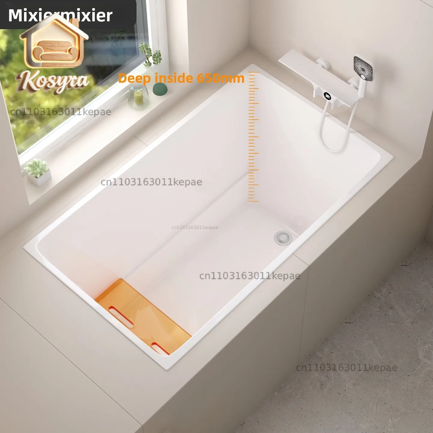 Deep soaking bathtub household embedded small apartment acrylic Japanese sitting integrated mini small bathtub adult
Deep soaking bathtub household embedded small apartment acrylic Japanese sitting integrated mini small bathtub adult