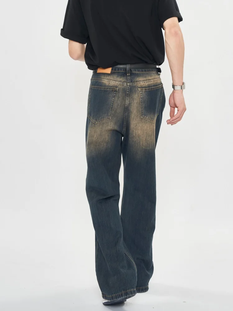 Retro Washed High Waist Loose Casual Bell Bottom Jeans Men's Straight Leg Slimming Long Trousers American Style Denim Jeans
Retro Washed High Waist Loose Casual Bell Bottom Jeans Men's Straight Leg Slimming Long Trousers American Style Denim Jeans