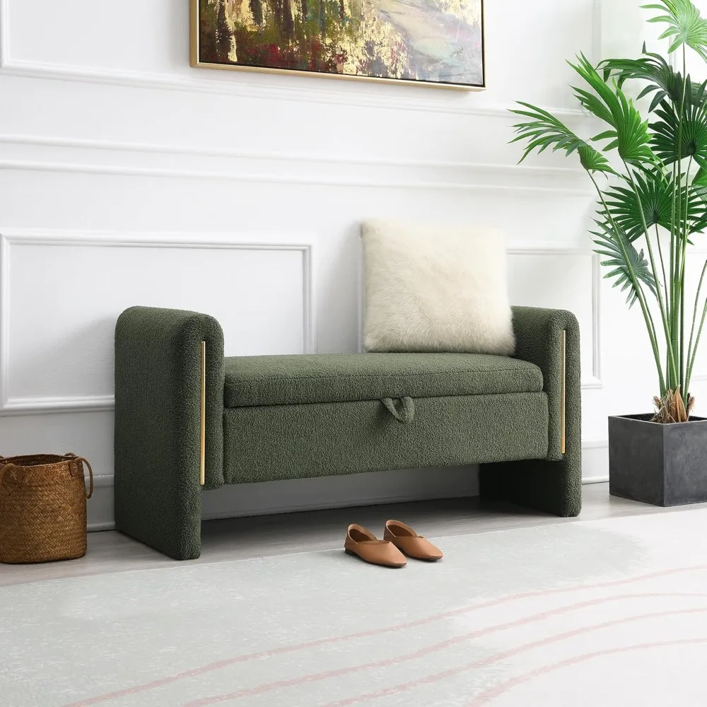 Modern Storage Ottoman Bench, Upholstered End of Bed Storage Bench with Armrests, Entryway Bench, Foot Rest Stool
Modern Storage Ottoman Bench, Upholstered End of Bed Storage Bench with Armrests, Entryway Bench, Foot Rest Stool
