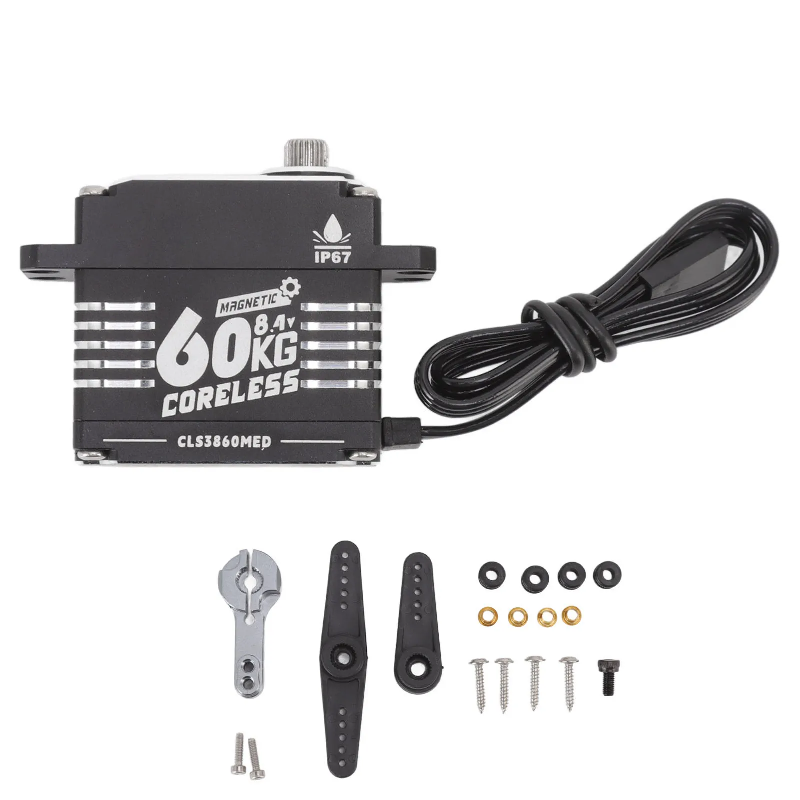 RC Gear Servo 60KG Coreless Motor Super Programmable Waterproof RC Steering Gear for RC Cars RC Steering Gear
RC Gear Servo 60KG Coreless Motor Super Programmable Waterproof RC Steering Gear for RC Cars RC Steering Gear