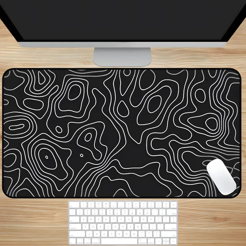 Topographic Abstract Mousepad,Topographic Desk Mat,Black Topographic Mousepad Map Gaming Large Mouse Pad XXL,gaming Accessories
Topographic Abstract Mousepad,Topographic Desk Mat,Black Topographic Mousepad Map Gaming Large Mouse Pad XXL,gaming Accessories