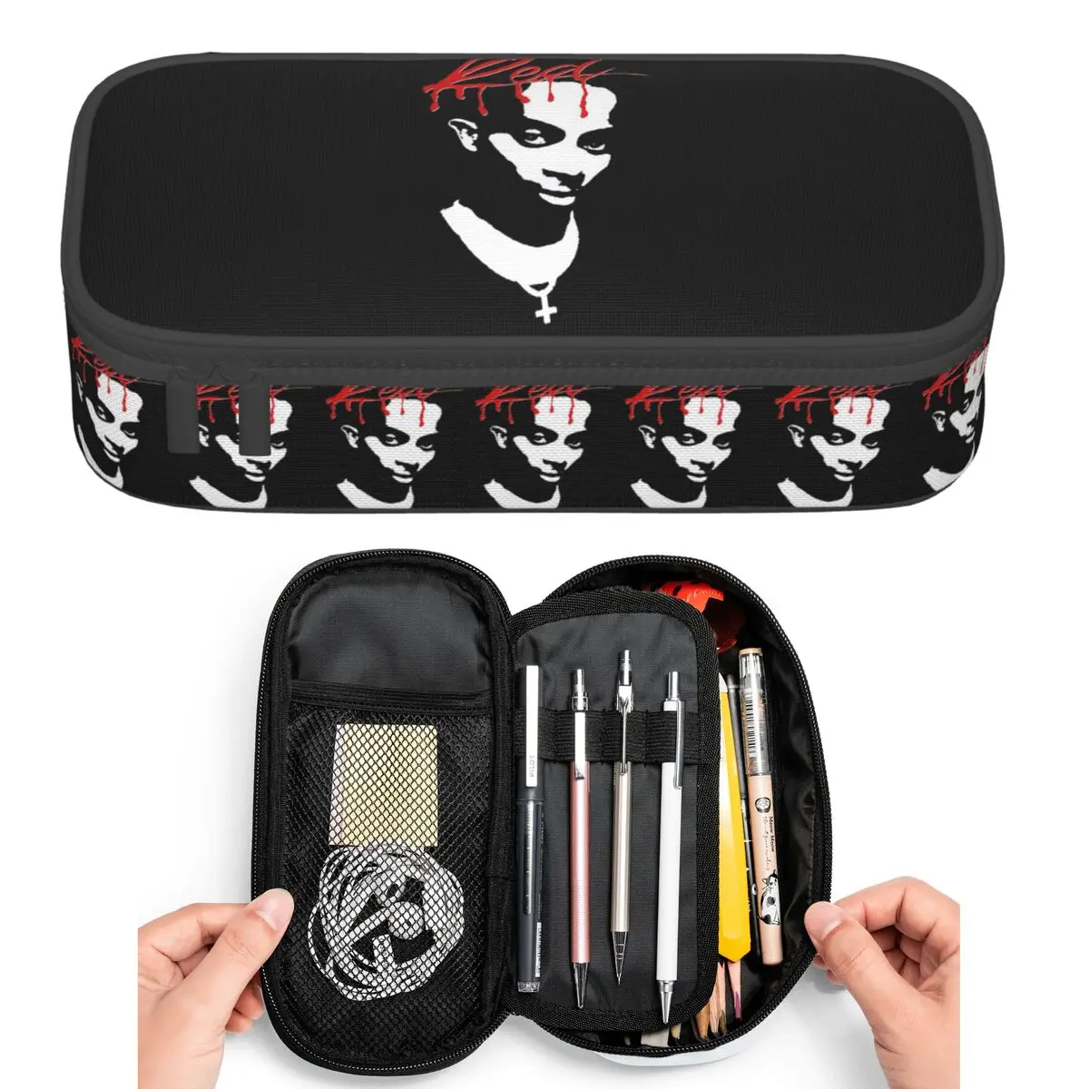 Playboi Carti Whole Lotta Red Album Cover Pencil Cases for Students Pen Box Pencil Bag Large Storage Pencil Pouch Pen Holder
Playboi Carti Whole Lotta Red Album Cover Pencil Cases for Students Pen Box Pencil Bag Large Storage Pencil Pouch Pen Holder