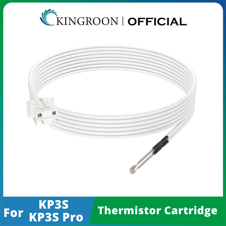 Детали для 3D-принтера KINGROON, картридж для термистора KP3S/KP3S Pro 100K NTC 3950, датчик температуры, кабель 1 м, 1/2 шт.
Детали для 3D-принтера KINGROON, картридж для термистора KP3S/KP3S Pro 100K NTC 3950, датчик температуры, кабель 1 м, 1/2 шт.