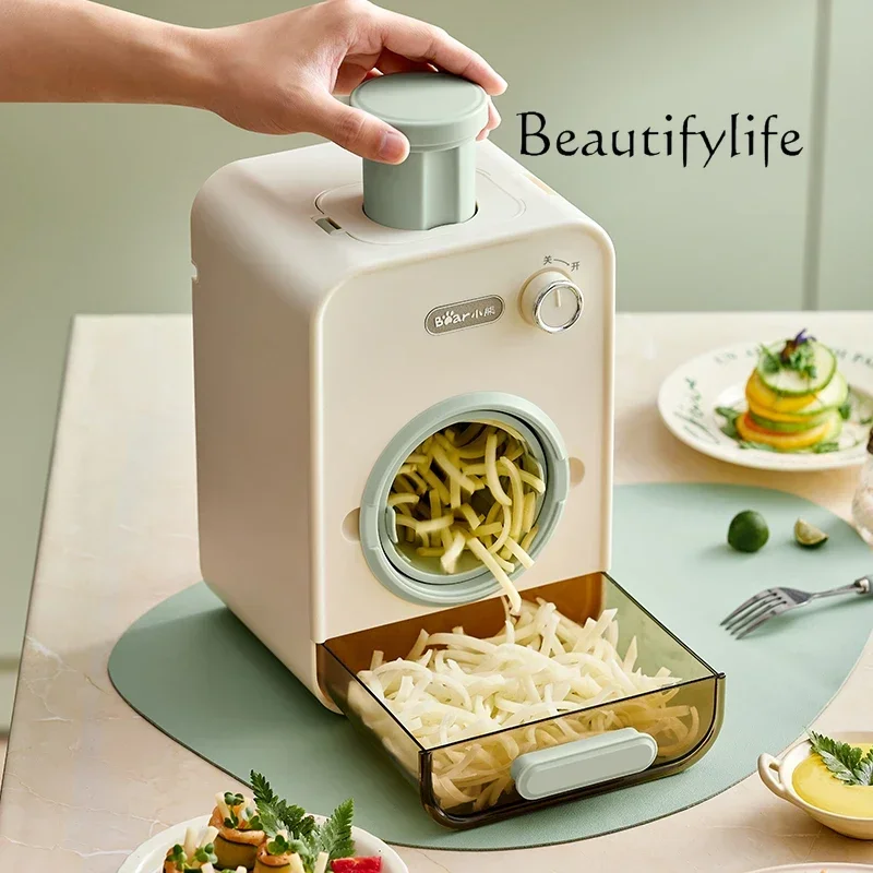 Vegetable cutter Multifunctional automatic household small shredding and slicing all-round cooking machine Genuine
Vegetable cutter Multifunctional automatic household small shredding and slicing all-round cooking machine Genuine
