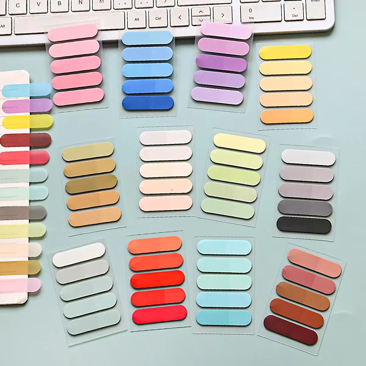6/12 Packs Gradient Rounded Edge Index Tabs, Self-Adhesive Page Markers,Writable Sticky Notes, Pastel Memo Pads for Books, Offic
6/12 Packs Gradient Rounded Edge Index Tabs, Self-Adhesive Page Markers,Writable Sticky Notes, Pastel Memo Pads for Books, Offic