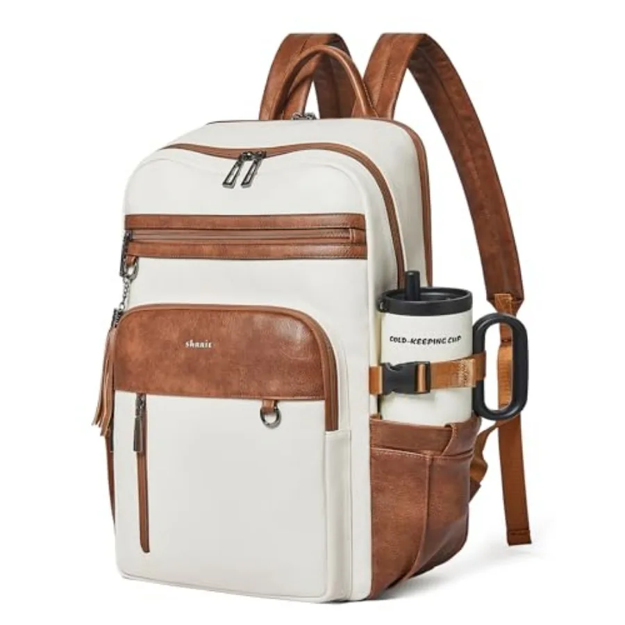 Shrrie Vegan Leather Laptop Backpack for Women, 17 Inch Computer Backpack Purse for Work Business College Travel Teacher Nurse
Shrrie Vegan Leather Laptop Backpack for Women, 17 Inch Computer Backpack Purse for Work Business College Travel Teacher Nurse