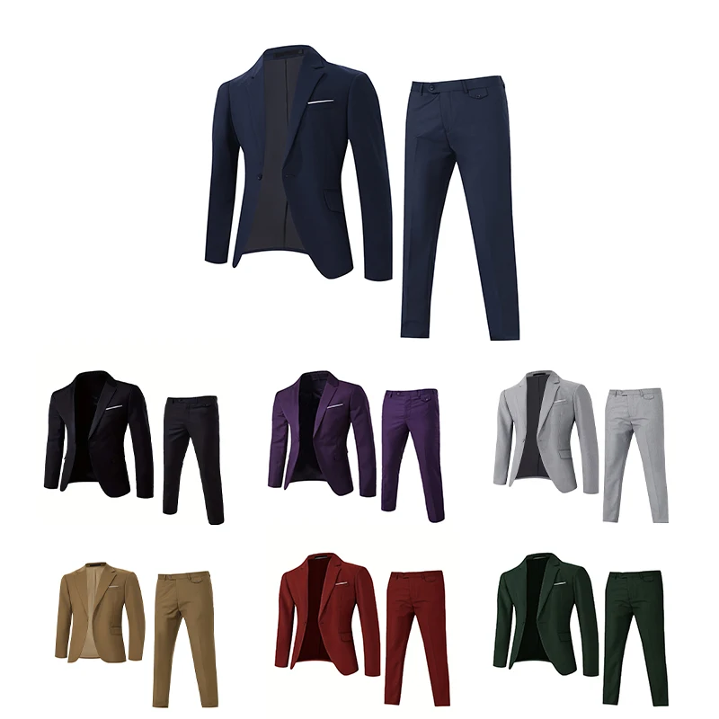 Men's Suits High Quality Men's Elegant Business Casual Suits 2 Piece Classic Lapel Blazer Dress Pants Men Wedding Formal Suits
Men's Suits High Quality Men's Elegant Business Casual Suits 2 Piece Classic Lapel Blazer Dress Pants Men Wedding Formal Suits