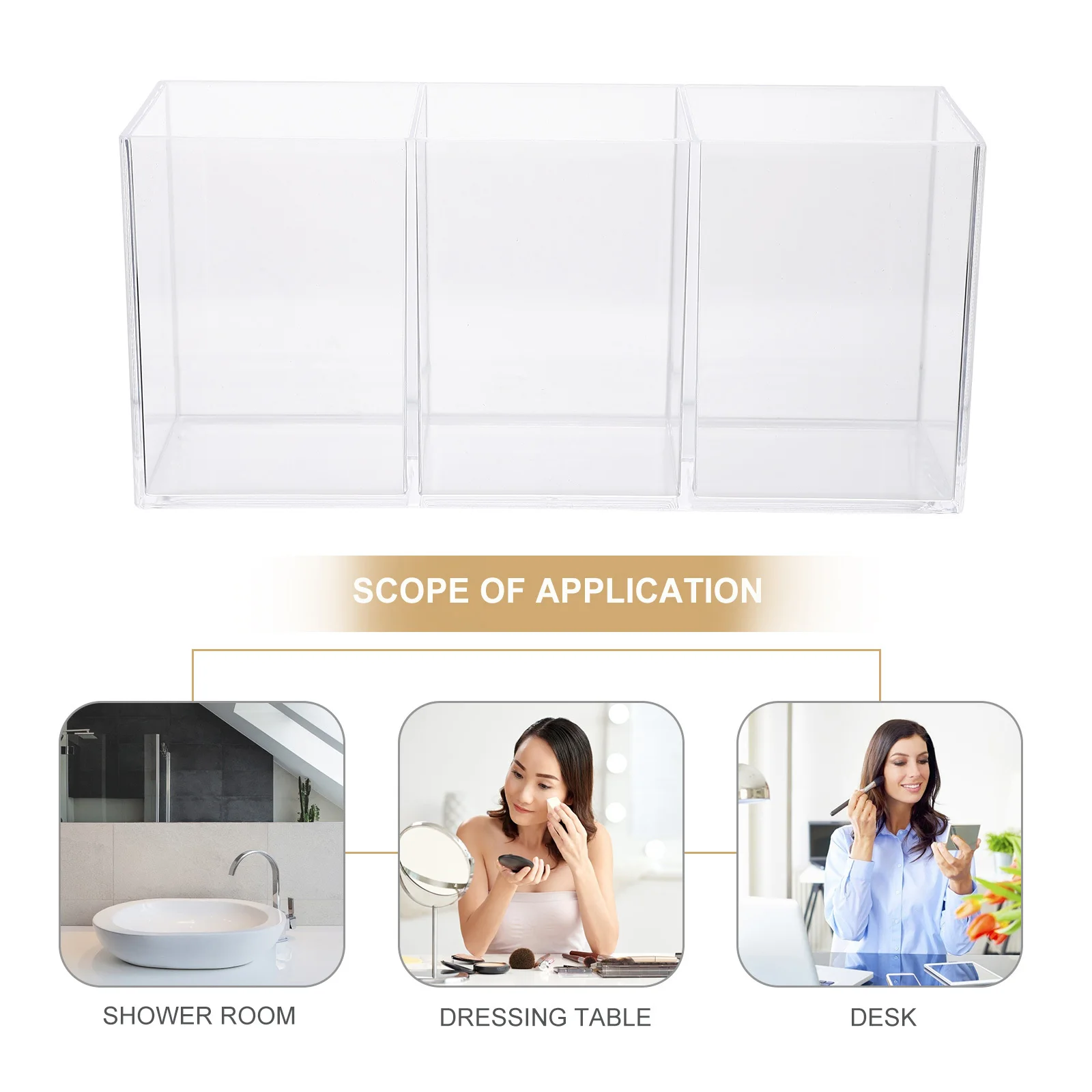 1Pcs Acrylic Lipstick Storage Box Three Compartments Makeup Brush Holder Stationery Organizer Desktop Storage Container
1Pcs Acrylic Lipstick Storage Box Three Compartments Makeup Brush Holder Stationery Organizer Desktop Storage Container