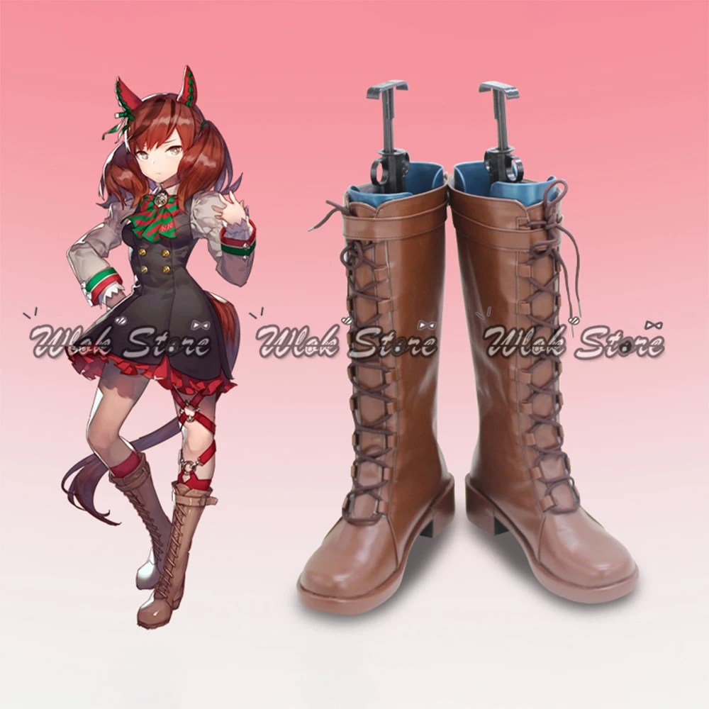 Umamusume Pretty Derby Nice Nature Cosplay Shoes Brown Leather Boots For Women Men Halloween Carnival Party Role Play Shoes
Umamusume Pretty Derby Nice Nature Cosplay Shoes Brown Leather Boots For Women Men Halloween Carnival Party Role Play Shoes