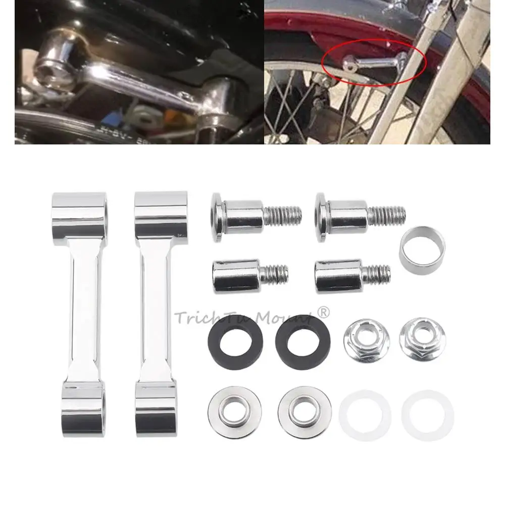 Motorcycle Front Fender Mount Bracket W/ Necessary Hardware For Harley Davidson Softail springer FXSTS 1993 - 2006 Accessories
Motorcycle Front Fender Mount Bracket W/ Necessary Hardware For Harley Davidson Softail springer FXSTS 1993 - 2006 Accessories