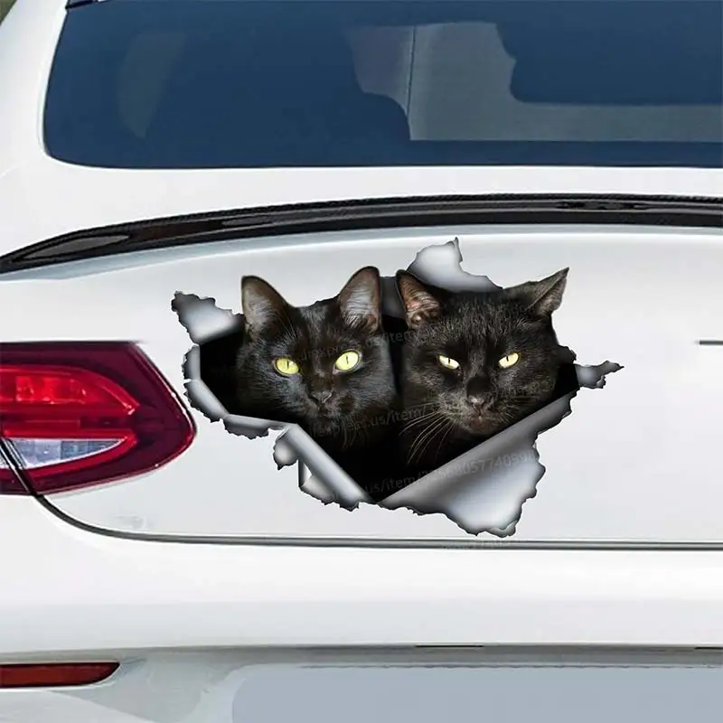 Black Cat Couple Car Decal Waterproof Vinyl Decal on Bumper Rear Window Laptop Self-adhesive Decal For Car Accessories SH103
Black Cat Couple Car Decal Waterproof Vinyl Decal on Bumper Rear Window Laptop Self-adhesive Decal For Car Accessories SH103