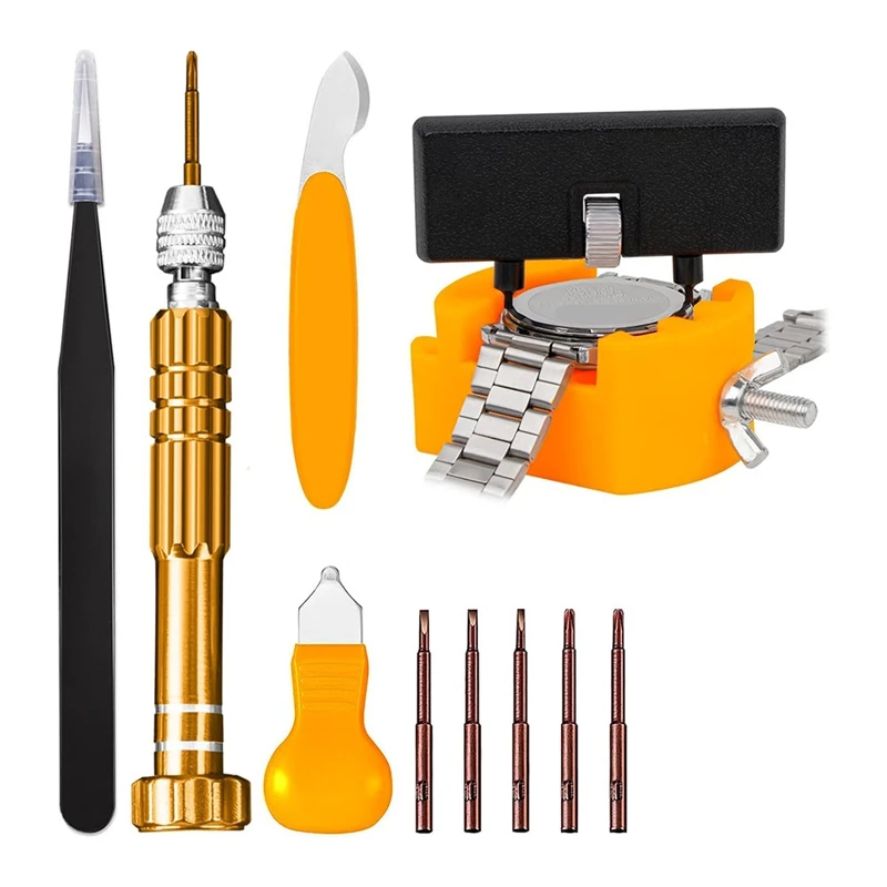 B-Est Watch Case Opener Tool: Watch Battery Replacement Tool Kit For Back Removal And Maintainance With Adjustable Case Opener
B-Est Watch Case Opener Tool: Watch Battery Replacement Tool Kit For Back Removal And Maintainance With Adjustable Case Opener