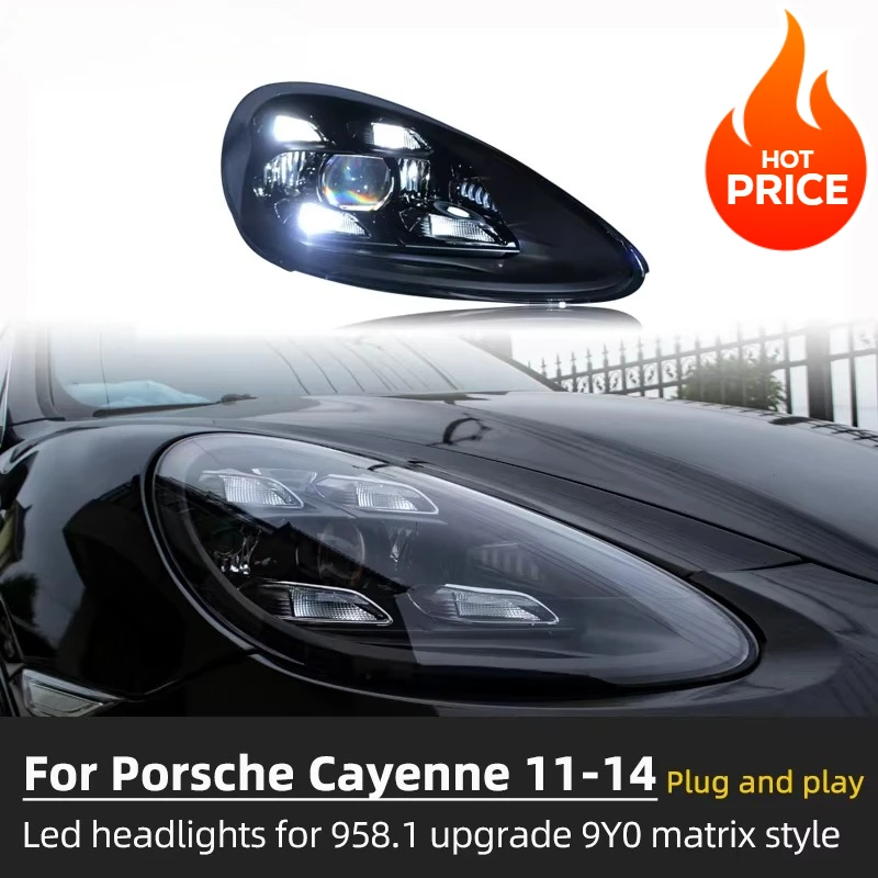 Hot sale! Car Light 2011 2012 2013 2014 958 Headlight Upgrade to 9Y0 Turbo Pdls Style Led Headlights for Porsche Cayenne 958.1
Hot sale! Car Light 2011 2012 2013 2014 958 Headlight Upgrade to 9Y0 Turbo Pdls Style Led Headlights for Porsche Cayenne 958.1