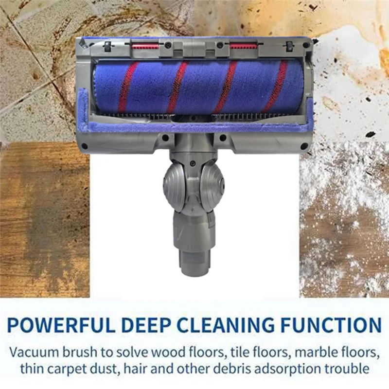 Electric Floor Cleaner Head Soft Roller Brush Kit For Dyson V7 V8 V10 V11 V15 Vacuum Attachment With Dust LED Lightsa83x
Electric Floor Cleaner Head Soft Roller Brush Kit For Dyson V7 V8 V10 V11 V15 Vacuum Attachment With Dust LED Lightsa83x