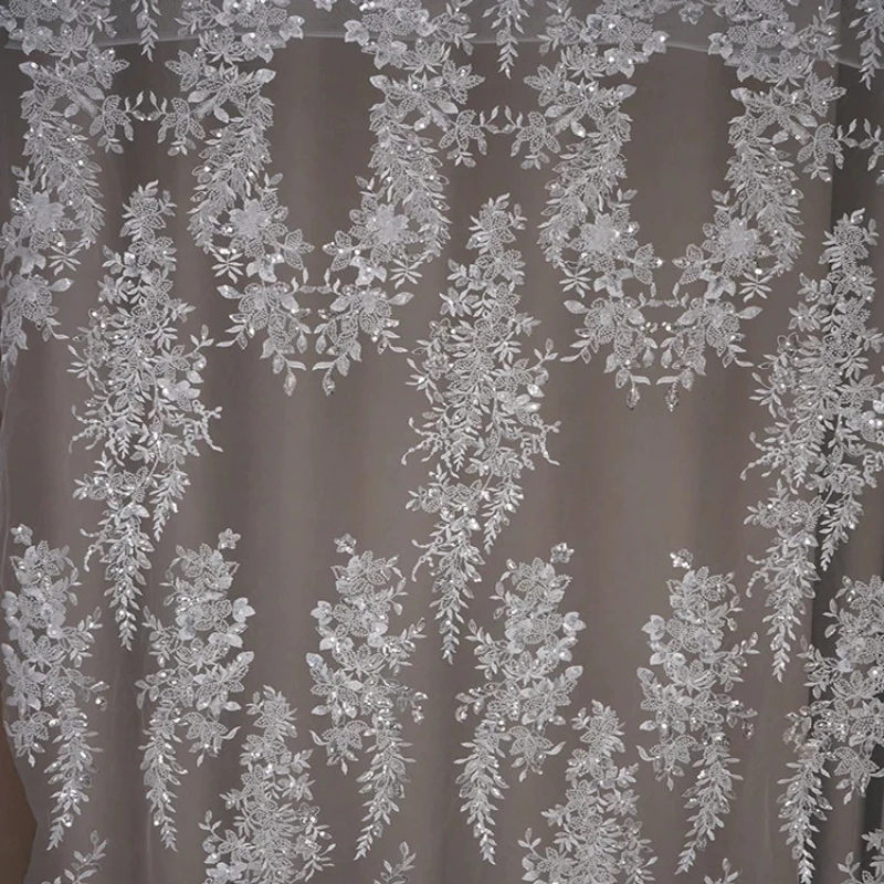 Beaded Sequin Embroidered Lace Tulle Fabric for DIY Sewing Handmade Evening Dress Accessories Decoration Clothing Fashion Cloth
Beaded Sequin Embroidered Lace Tulle Fabric for DIY Sewing Handmade Evening Dress Accessories Decoration Clothing Fashion Cloth
