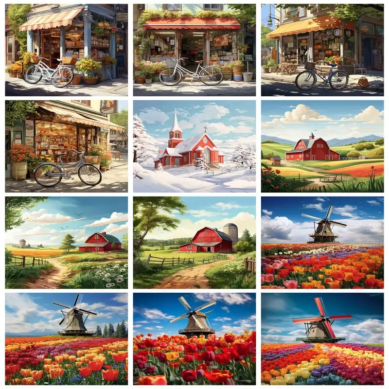 RUOPOTY Diamond Painting Landscape Full Square/Round Diamond Mosaic Embroidery Cross Stitch Home Decoration
RUOPOTY Diamond Painting Landscape Full Square/Round Diamond Mosaic Embroidery Cross Stitch Home Decoration