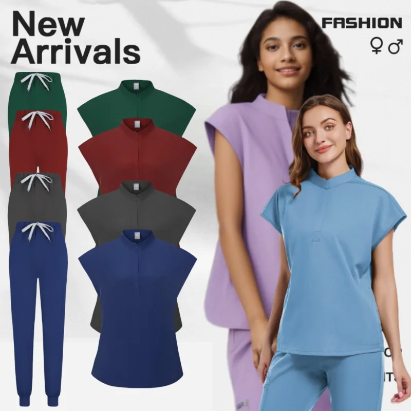 Short Sleeved Hand Washing Clothes for Women Pet Hospitals ICU Nursing Staff Doctors Nurses Work Clothes Uniform Sets
Short Sleeved Hand Washing Clothes for Women Pet Hospitals ICU Nursing Staff Doctors Nurses Work Clothes Uniform Sets