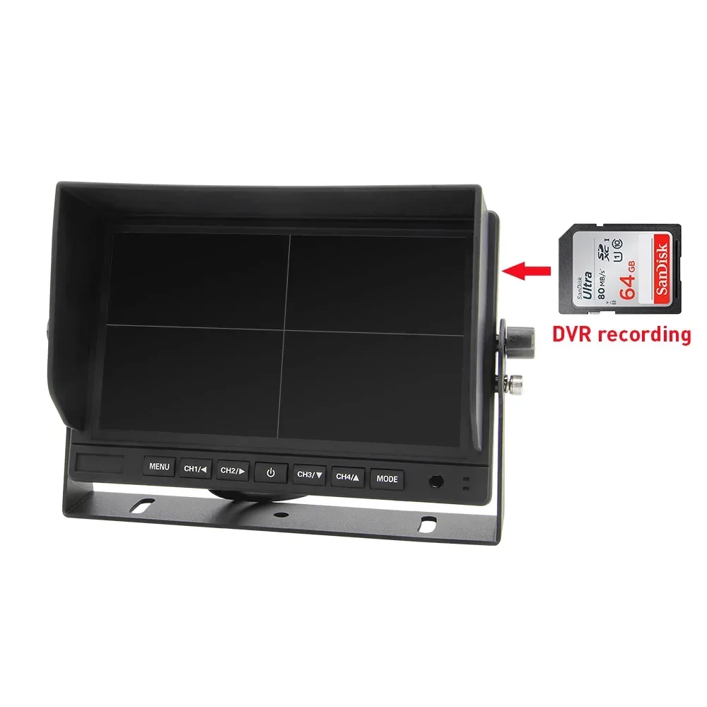 Security Cameras, Camera Rear View System 7 inch Lcd Monitor Quad Around View Truck Camera System
Security Cameras, Camera Rear View System 7 inch Lcd Monitor Quad Around View Truck Camera System