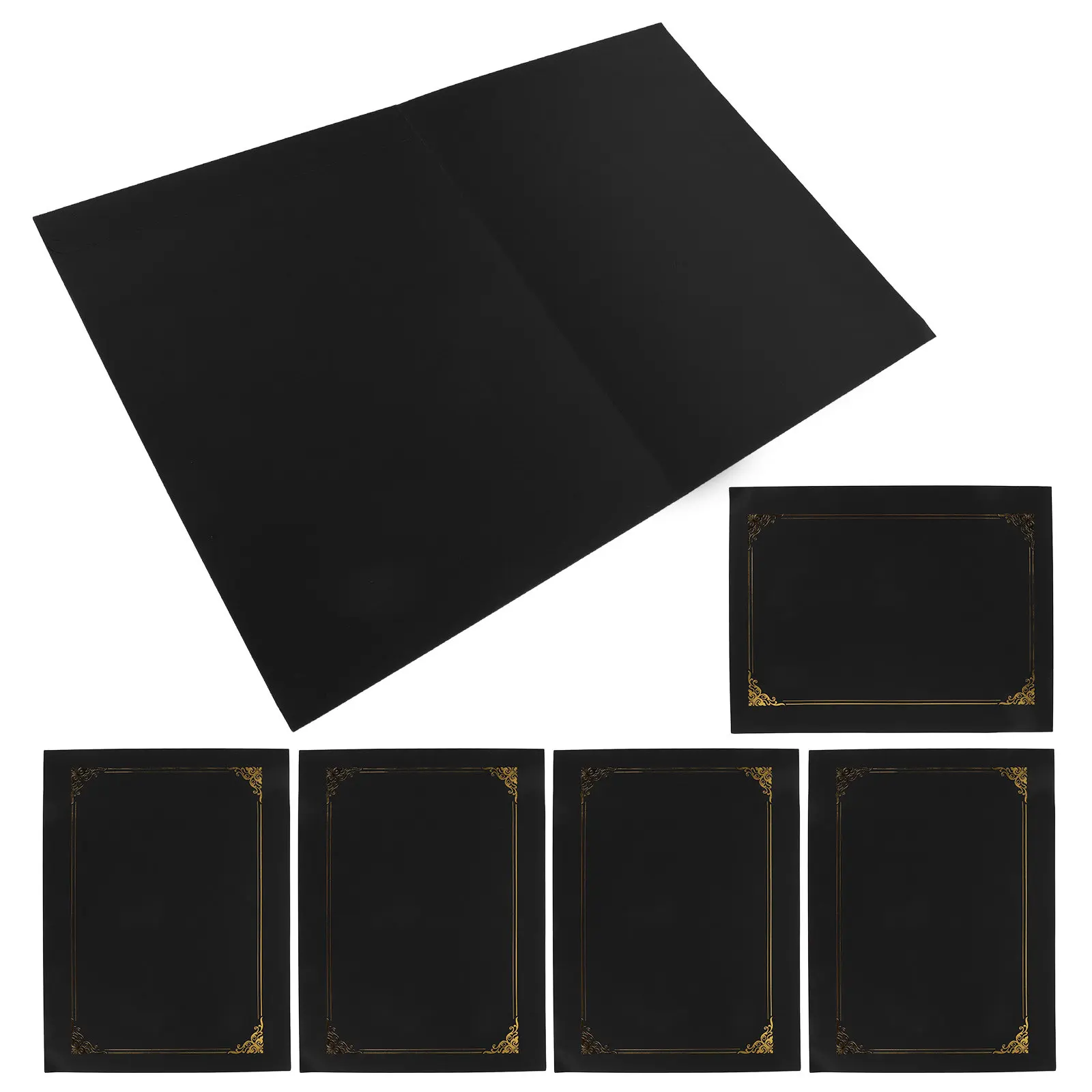6Pcs Black Certificate Holders 8.5x11 Gold Foil Border Diploma Covers Graduation Award Certificate Folders Document Covers
6Pcs Black Certificate Holders 8.5x11 Gold Foil Border Diploma Covers Graduation Award Certificate Folders Document Covers