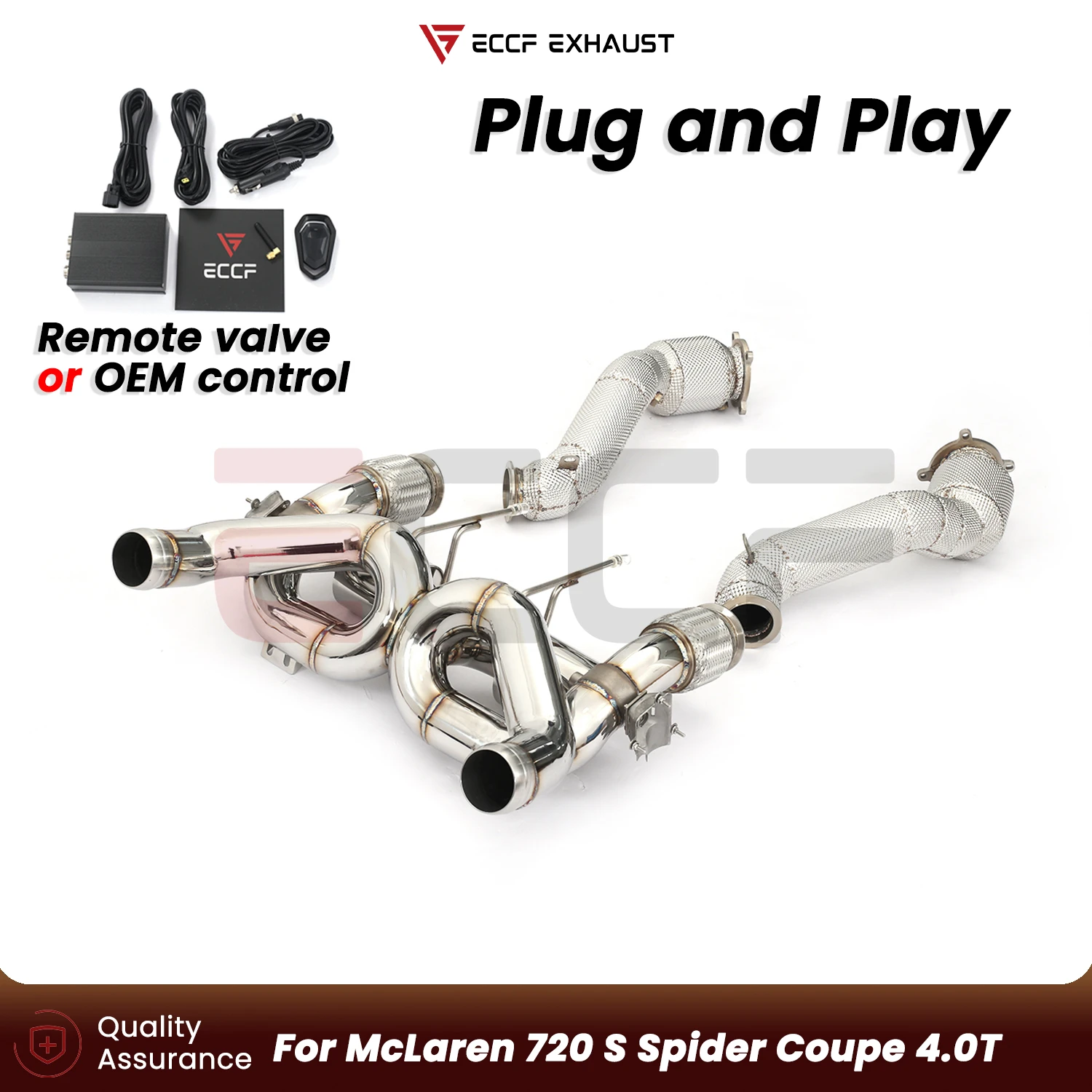 For McLaren 720 S Spider Coupe 4.0T OEM VALVE Stainless Steel Complete exhaust without tips Plug and Play Performance Upgrade
For McLaren 720 S Spider Coupe 4.0T OEM VALVE Stainless Steel Complete exhaust without tips Plug and Play Performance Upgrade