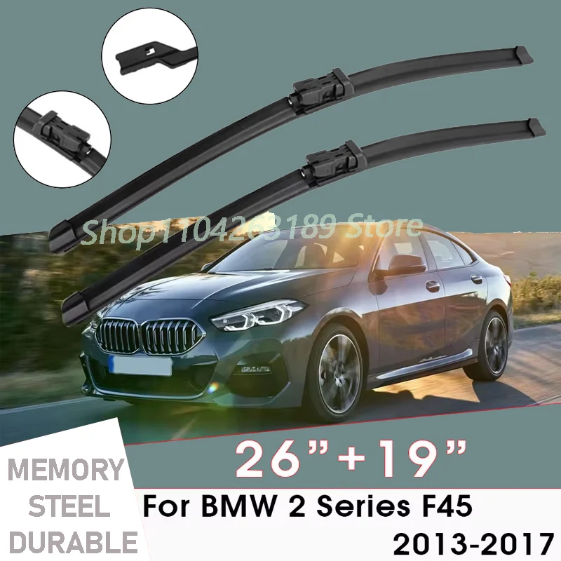 Car Wiper Blade Blades For BMW 2 Series F45 2013-2017 26"+ 19" Windshield Windscreen Clean Naturl Rubber Cars Wipers Accessories
Car Wiper Blade Blades For BMW 2 Series F45 2013-2017 26"+ 19" Windshield Windscreen Clean Naturl Rubber Cars Wipers Accessories