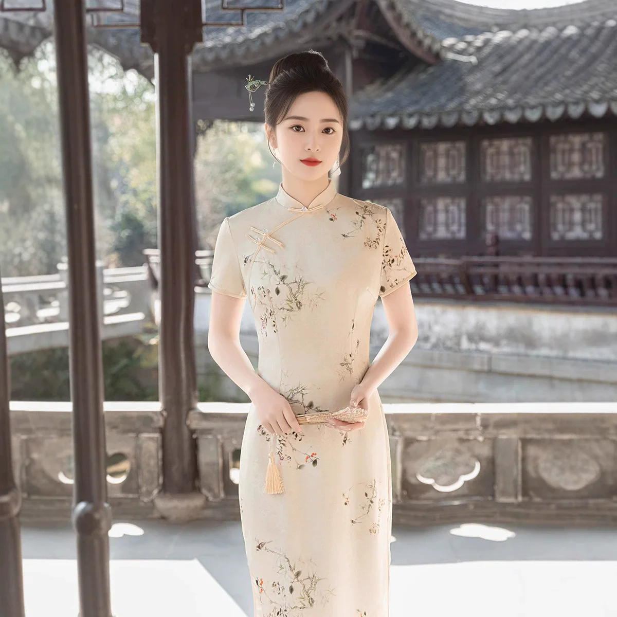 2025 Summer New Jacquard Improved Cheongsam Daily Style Young New Chinese Girl Cheongsam Dress Qipao
2025 Summer New Jacquard Improved Cheongsam Daily Style Young New Chinese Girl Cheongsam Dress Qipao