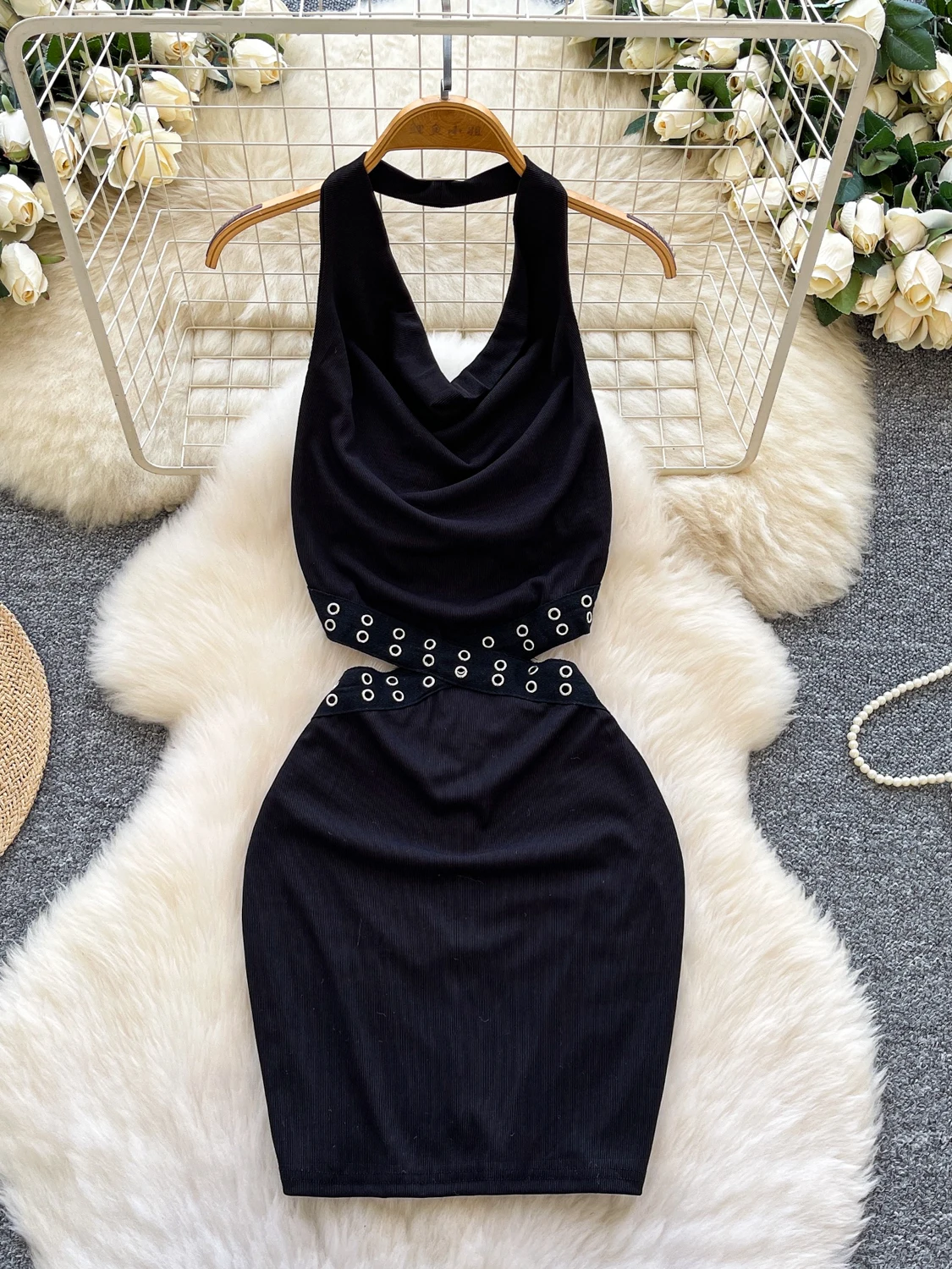 Sexy V-Ne Hanging Ne Bal Dr Women's Sweet And Spicy Sle Bla Waist-Cinching Slimming Bodycon Skirt
Sexy V-Ne Hanging Ne Bal Dr Women's Sweet And Spicy Sle Bla Waist-Cinching Slimming Bodycon Skirt