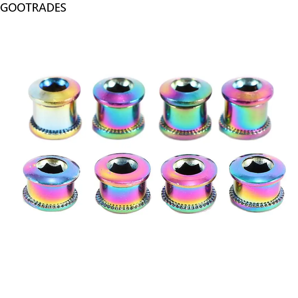 Titanium plated 4Pcs Chainwheel MTB Bike Parts Road Bike Screws Chainring Bolt Crankset Bolts Disc Plate Nail
Titanium plated 4Pcs Chainwheel MTB Bike Parts Road Bike Screws Chainring Bolt Crankset Bolts Disc Plate Nail