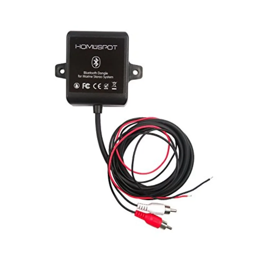 Bluetooth Marine Receiver Adapter Waterproof by Stereo Head Units for Marine Yacht, Boats Vehicles Cars, Motorcycles, ATV, Bath
Bluetooth Marine Receiver Adapter Waterproof by Stereo Head Units for Marine Yacht, Boats Vehicles Cars, Motorcycles, ATV, Bath