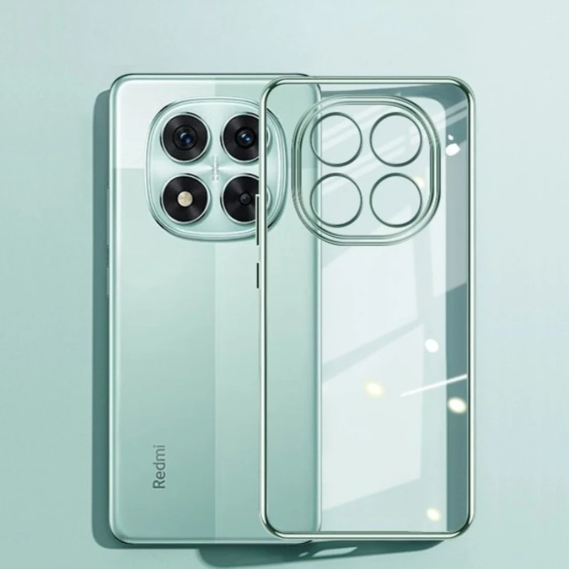 For Redmi Note 15 Pro Plus Electroplating Transparent Phone Case for Note15 15pro+ 15proplus Soft Shell Lens Protective Cover
For Redmi Note 15 Pro Plus Electroplating Transparent Phone Case for Note15 15pro+ 15proplus Soft Shell Lens Protective Cover
