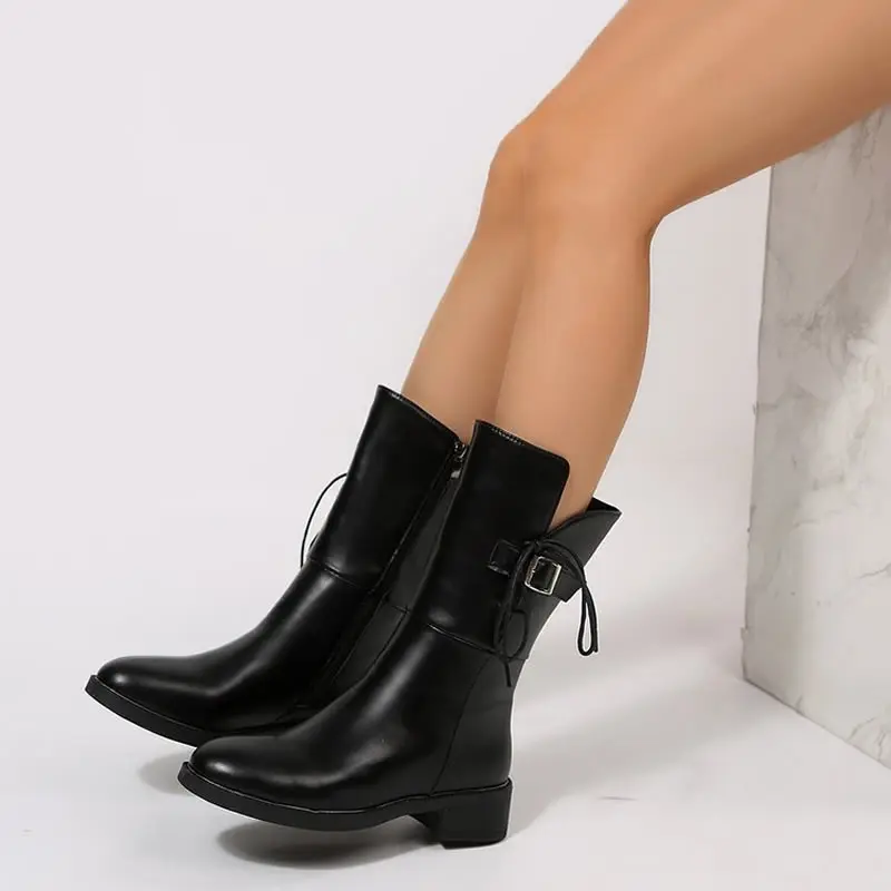 2025 Autumn and Winter Fashion New Casual Plus Warm Round Toe Zipper Solid Color Comfortable Pu Leather Women's Ankle Boots
2025 Autumn and Winter Fashion New Casual Plus Warm Round Toe Zipper Solid Color Comfortable Pu Leather Women's Ankle Boots