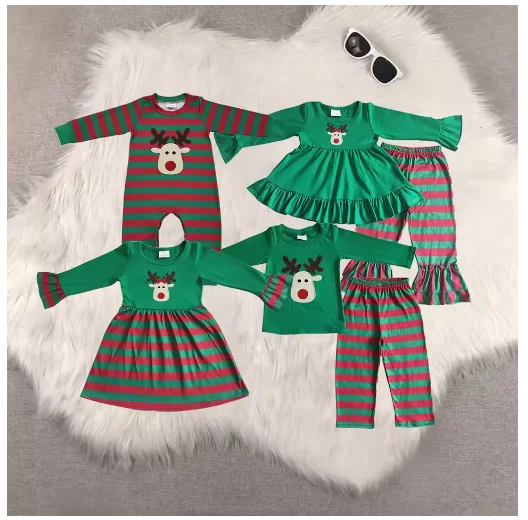Wholesale baby rompers kids clothes girl embroidery Christmas long sleeve pants sets Summer Boutique baby boy clothes
Wholesale baby rompers kids clothes girl embroidery Christmas long sleeve pants sets Summer Boutique baby boy clothes