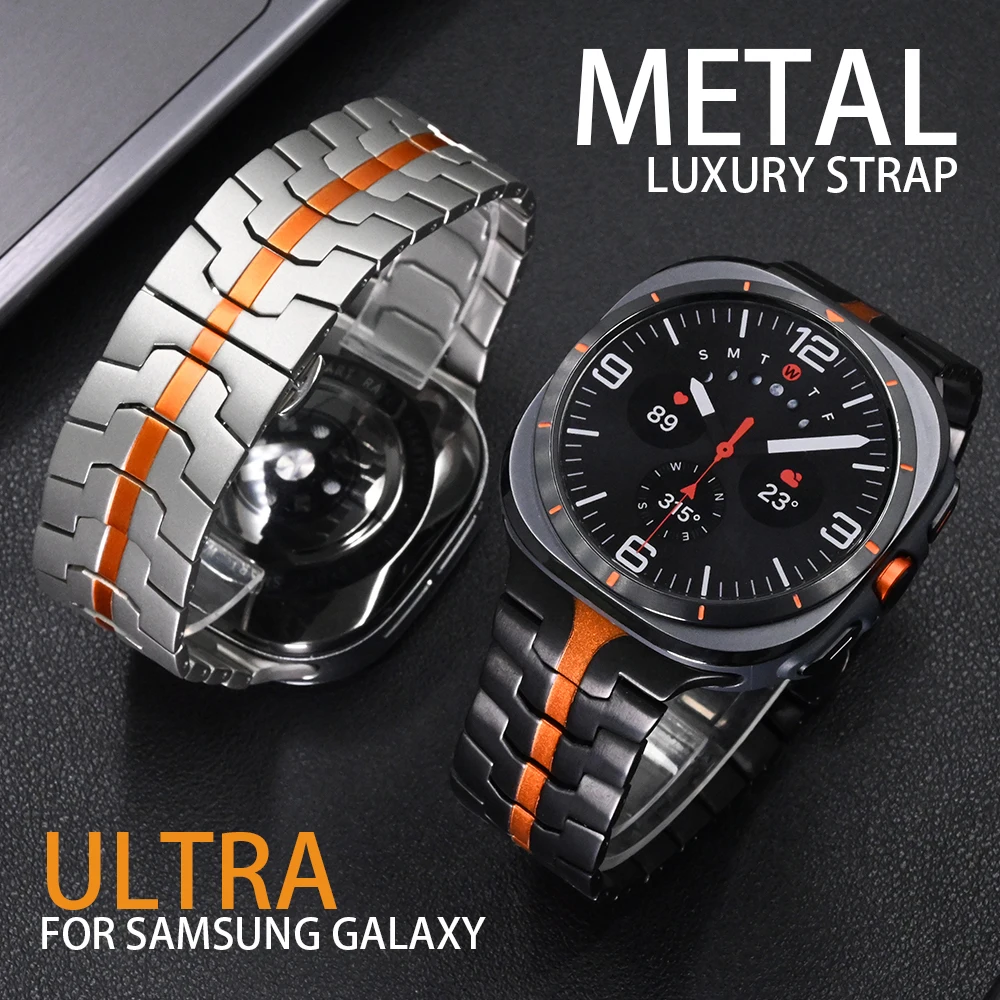 Luxury Metal Strap for Samsung Galaxy Watch Ultra 47mm Butterfly Clasp Business Watchband for SAMSUNG GALAXY ULTRA 47MM Bracelet
Luxury Metal Strap for Samsung Galaxy Watch Ultra 47mm Butterfly Clasp Business Watchband for SAMSUNG GALAXY ULTRA 47MM Bracelet